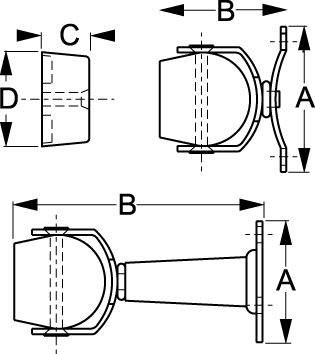 Sea-Dog Line 2217501 Magnetic Door Stop Stainless Steel