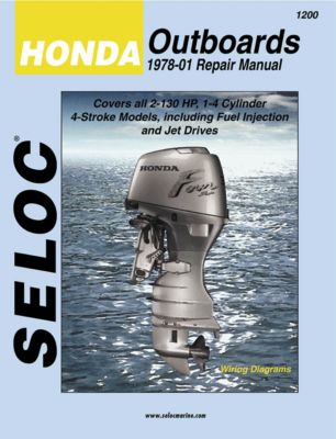 Seloc Publishing 18-01200 Marine Repair Manual for Honda Outboards All Engines