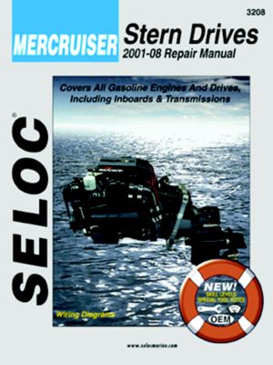 Seloc Publishing 18-03208 Marine Repair Manual for MerCruiser Stern Drive Inboard Engines