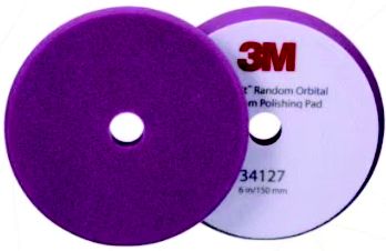 3M 7100276852 Perfect-It Random Orbital Foam Compounding Pad 6 Inch Purple