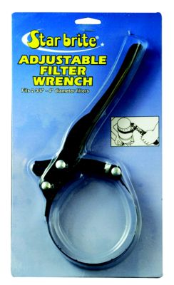 Starbrite 028908 Adjustable Oil Filter Wrench 2-3/4 to 4 Inch