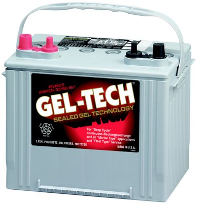 Batteries 8G24M Gel-Tech 12V Deep Cycle Marine Battery Group 24