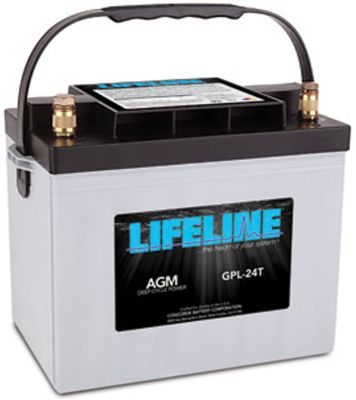 Batteries GPL-27T Lifeline AGM Group 27 Deep Cycle Marine Battery 12V