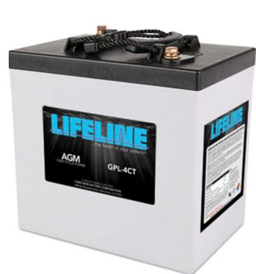 Batteries GPL-4CT Lifeline AGM Deep Cycle Battery 6V 220Ah