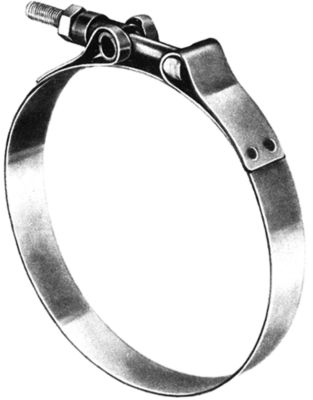 Shields Hose 18-720-2120 Marine Exhaust T-Bolt Hose Clamp 3/4" Band 316 Stainless Steel