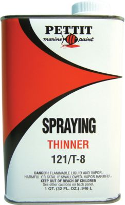 Pettit Paint 11212108 121/T-8 Fast Evaporating Spray Thinner Quart