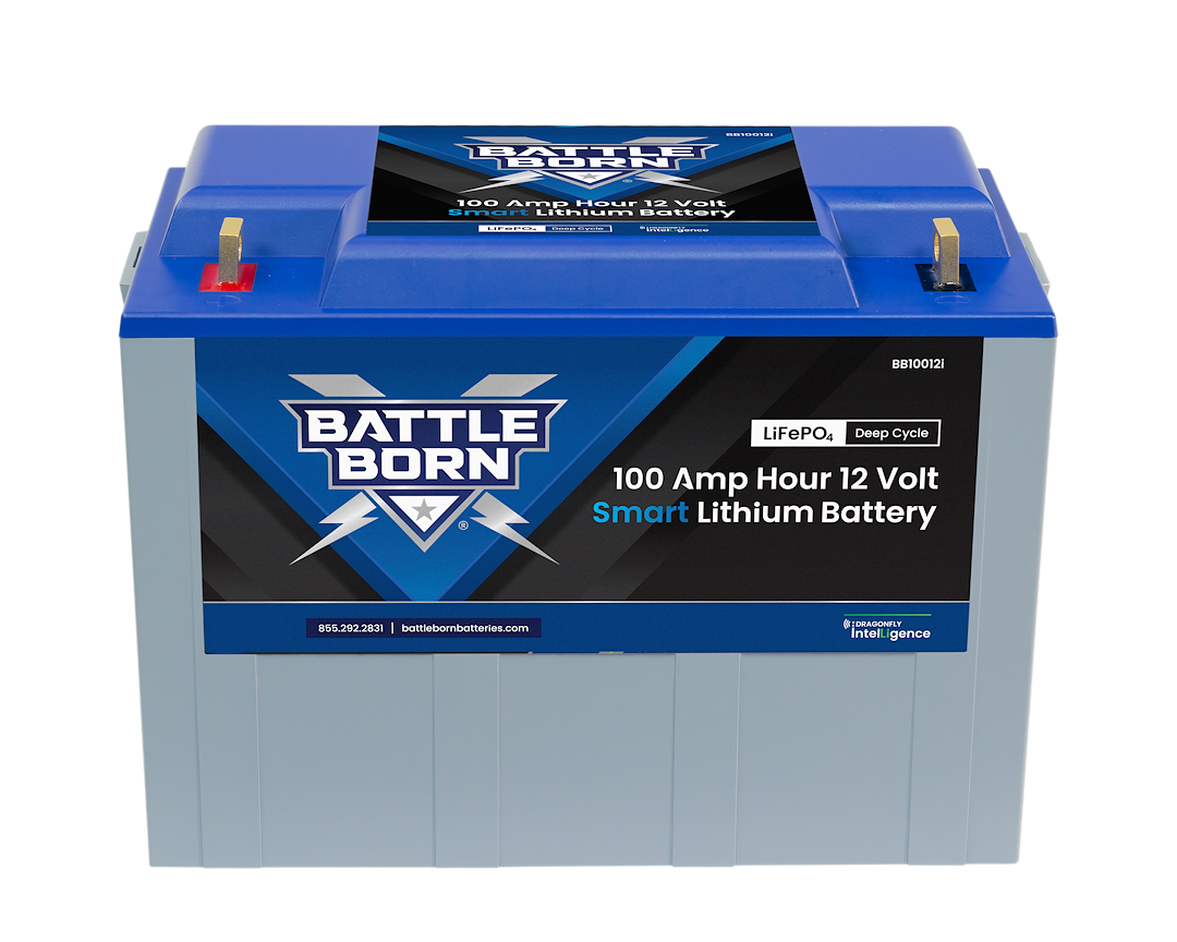 Battle Born Batteries BB10012I 12V 100Ah Smart LiFePO4 Deep Cycle Battery with Bluetooth