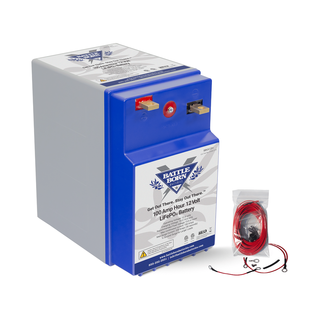 Battle Born Batteries BBGC2H 100Ah 12V GC2 LiFePO4 Heated Deep Cycle Battery
