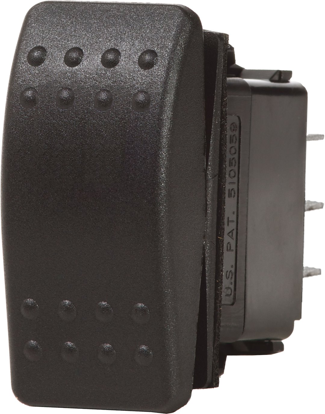 Blue Sea Systems 7930BSS Water Resistant Contura II SPST Rocker Switch Black Off-(On)