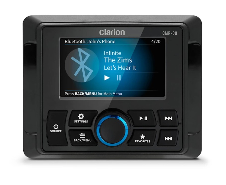 Clarion 010-03228-00 CMR-30 Wired Marine Remote Control with 3" Full-Color LCD Display