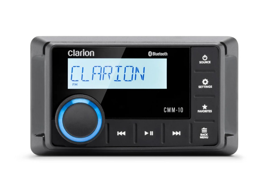 Clarion 010-03442-00 Ultra-Compact Weatherproof Marine Stereo