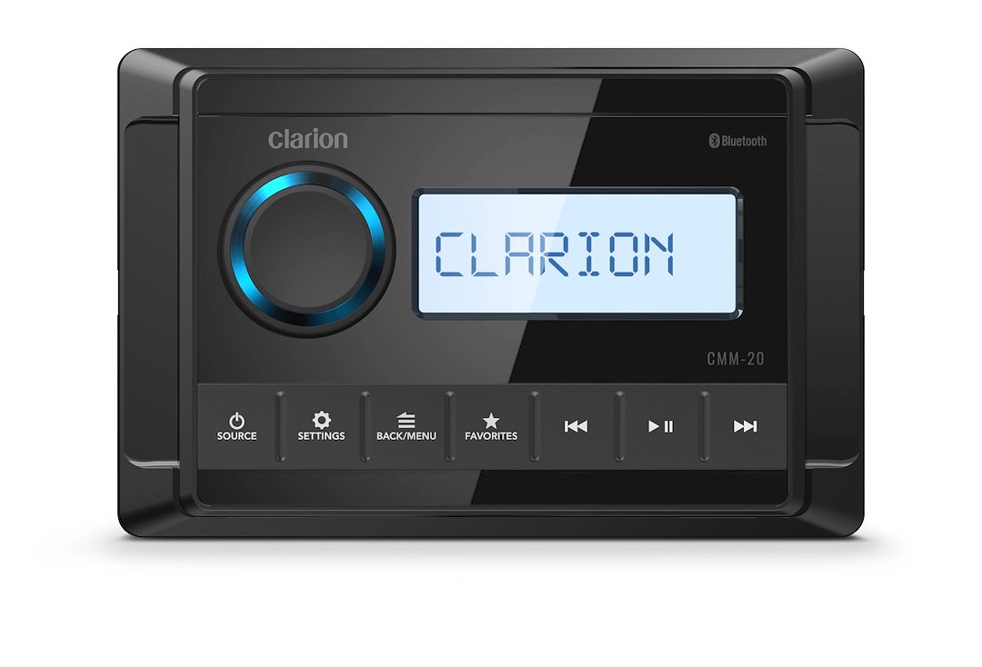 Clarion 010-03223-00 CMM-20 Marine Digital Media Receiver with LCD Display