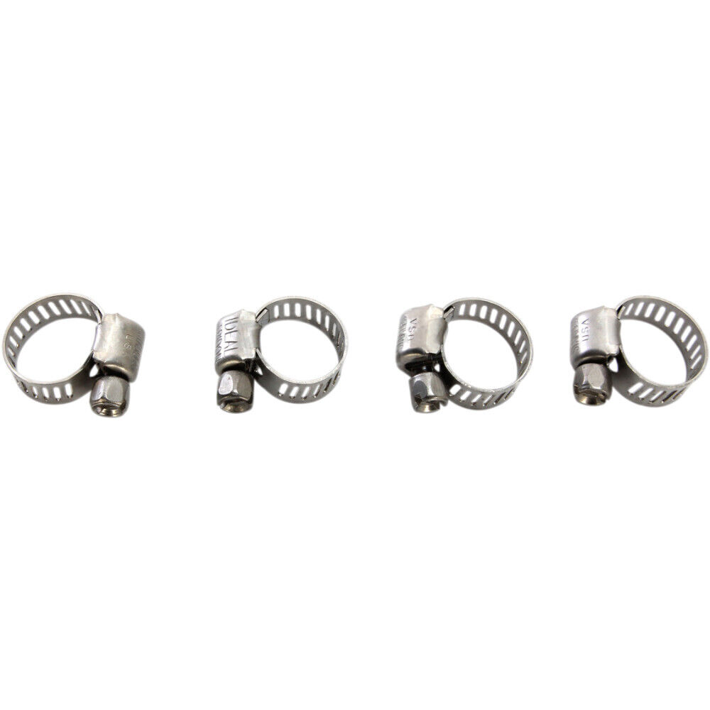 Helix Racing Products 114-6404 Stainless Steel Worm Drive Hose Clamps 6-16mm 4-Pack
