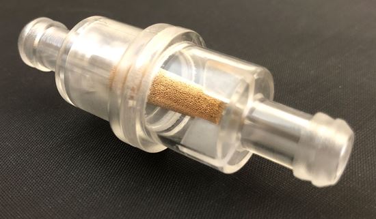Helix Racing Products 118-9003 3/16" Inline Fuel Filter with Bronze Element