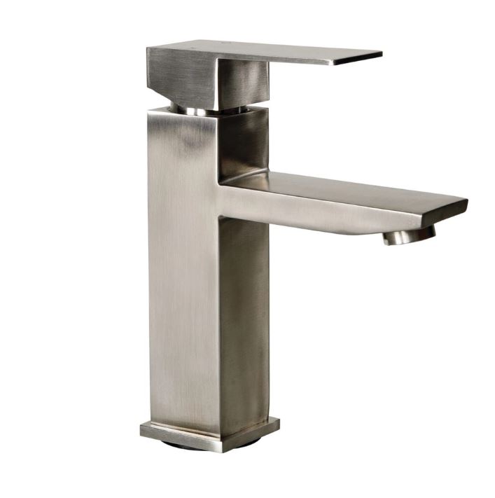 Lippert Components 2024025311 Flow Max Square Bathroom Faucet Stainless Steel Single Handle