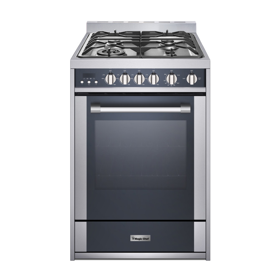 Magic Chef MCSRG24S2 24-Inch Gas Range Stainless Steel Freestanding