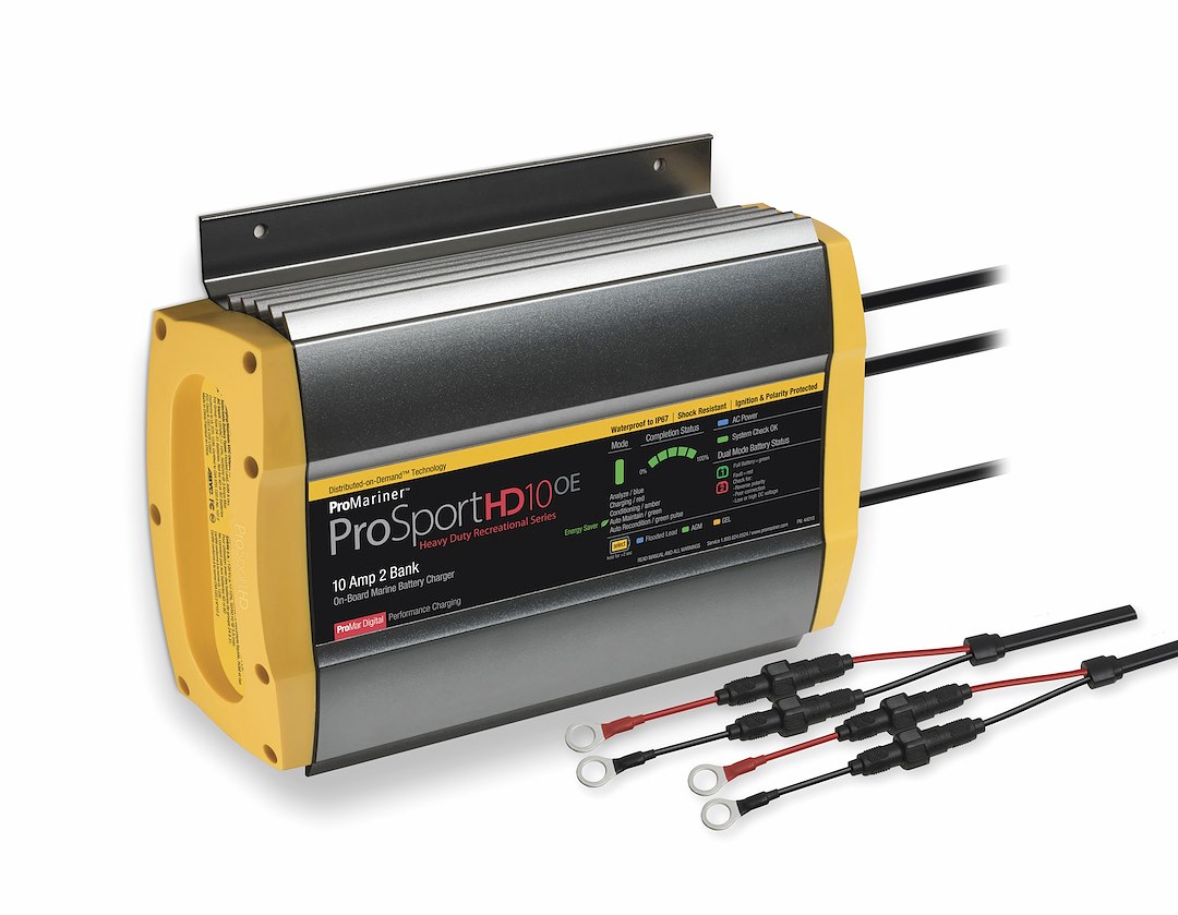 Pro Mariner 44010 ProSport 10 Gen 4 Dual Bank Marine Battery Charger 10 Amp