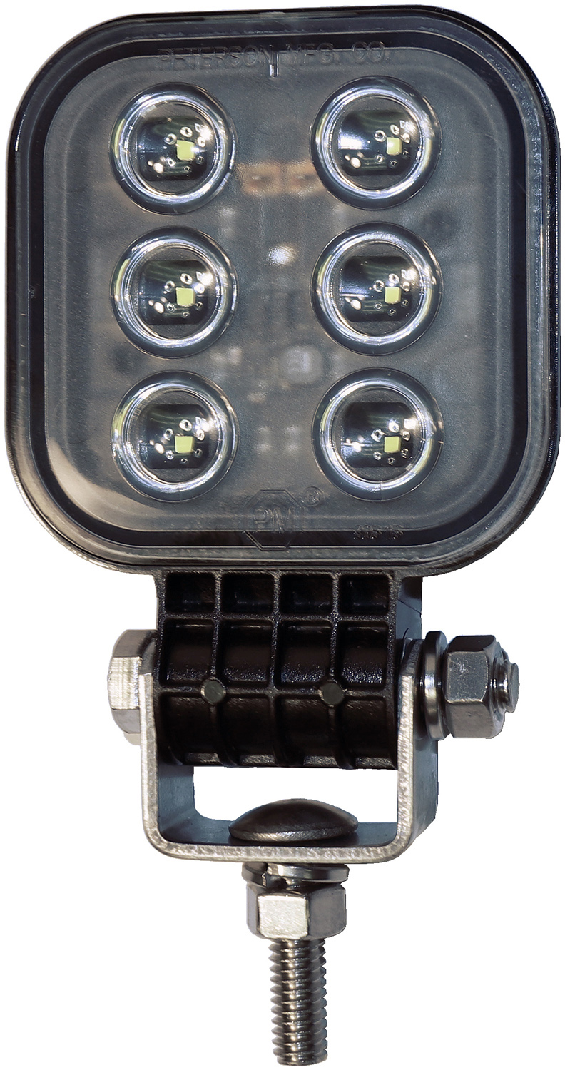 Peterson Fluid V905MV LED Square Work Light 500 Lumens Pedestal Mount