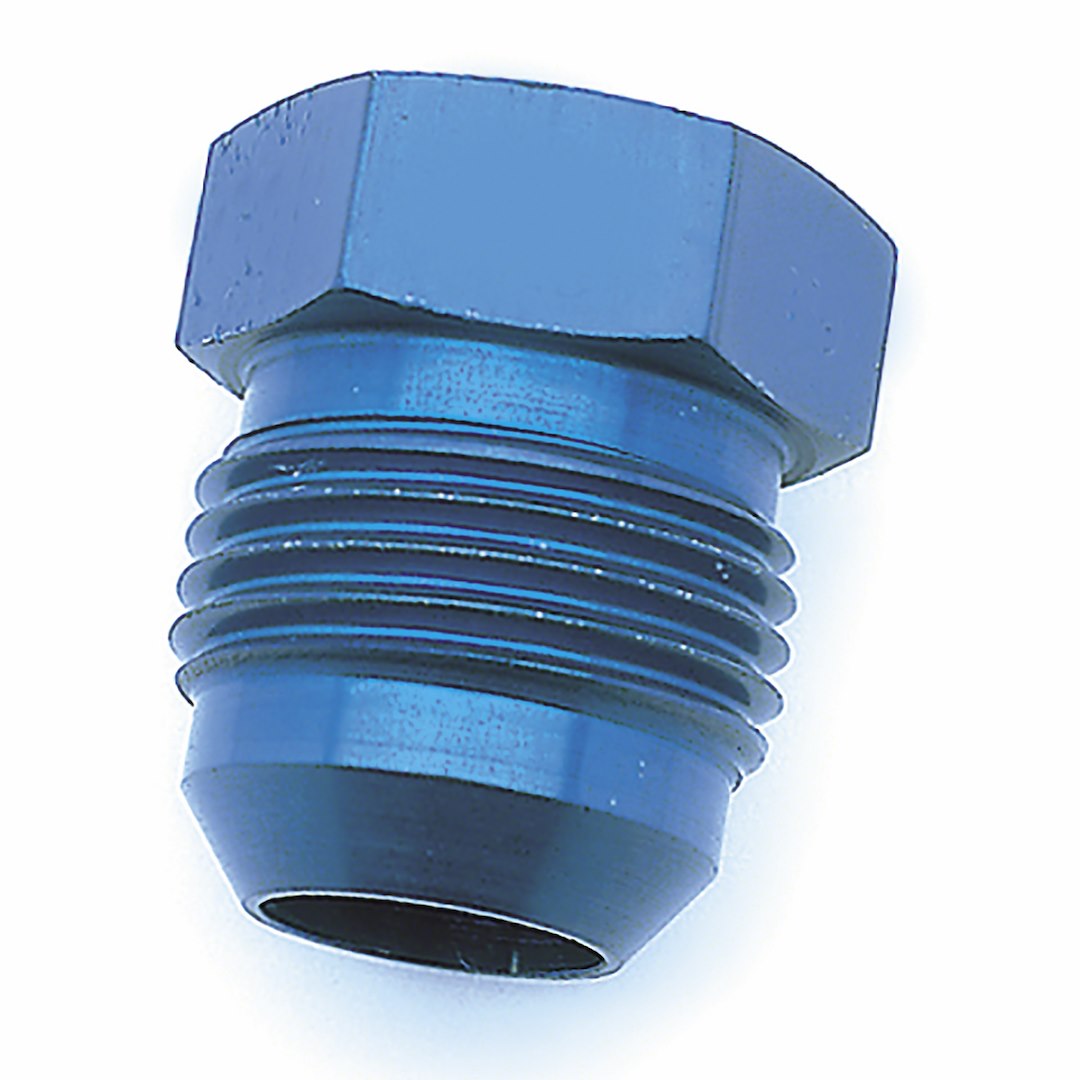 SPEEDFX 561006 -10AN Aluminum Flare Plug Blue Anodized