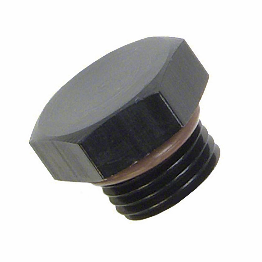 SPEEDFX 561614BK -16AN Aluminum Port Plug Fitting with O-Ring