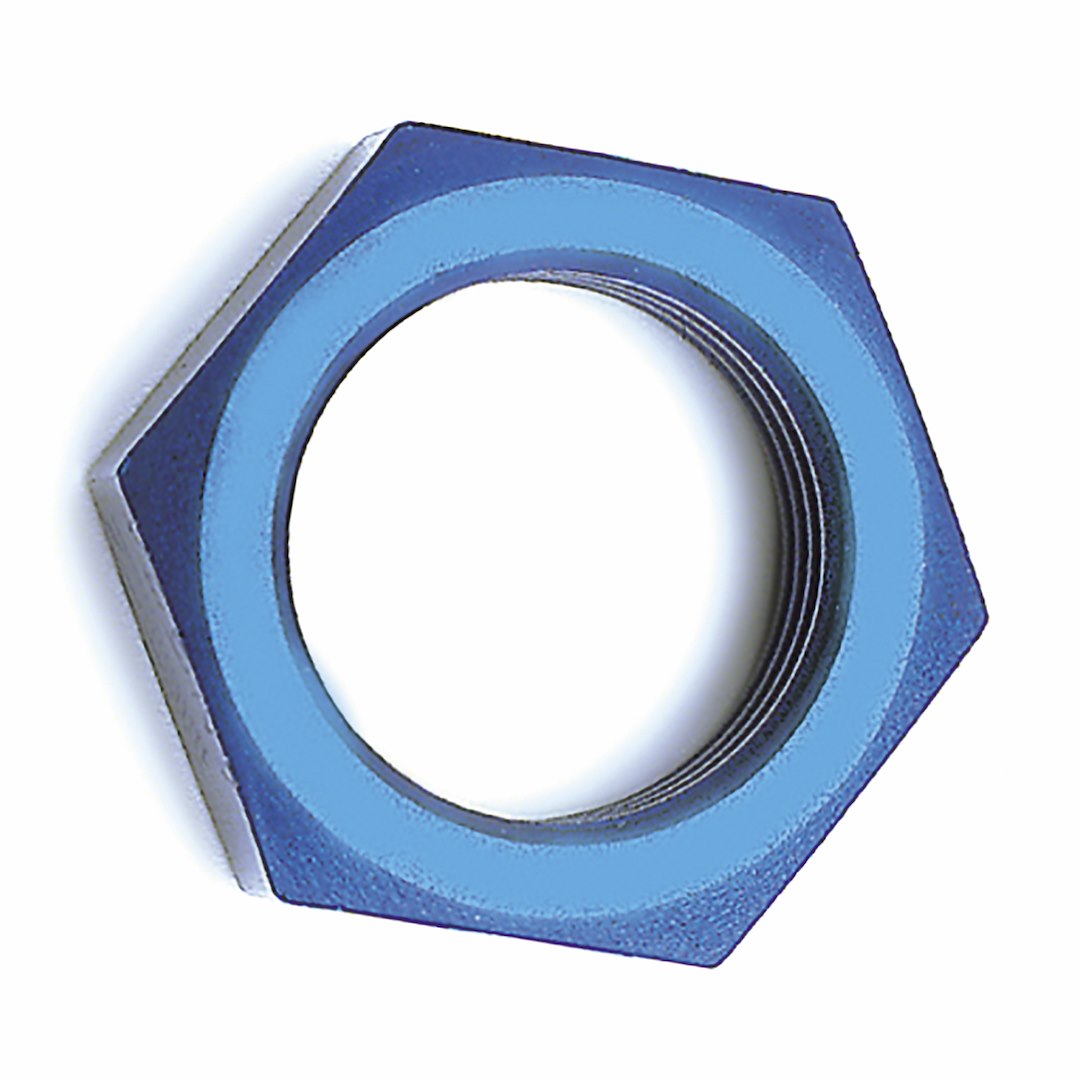 SPEEDFX 561031 -10AN Bulkhead Nut Set Anodized Blue Aluminum (2-Pack)