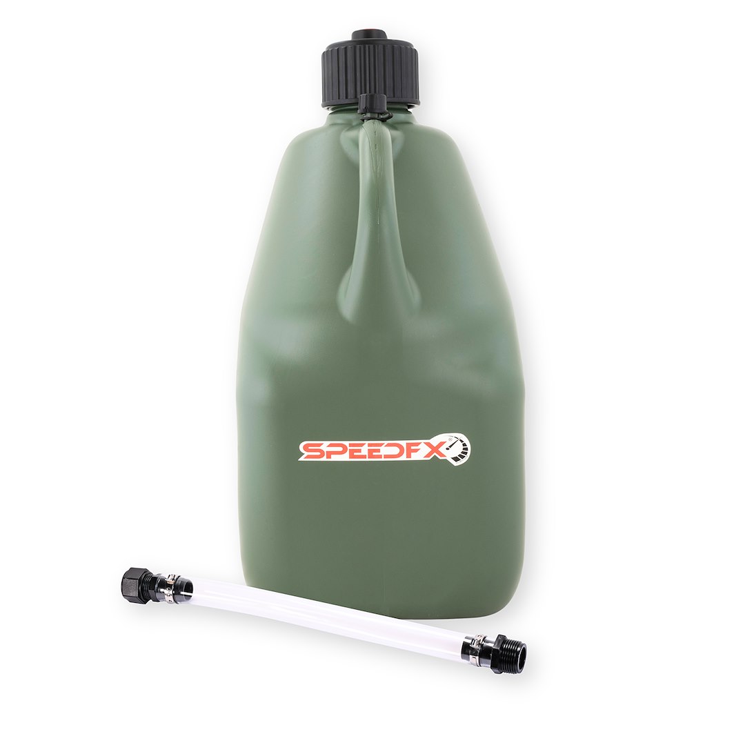 SPEEDFX 8834 Utility Jug 5 Gallon Dark Green with Filler Hose