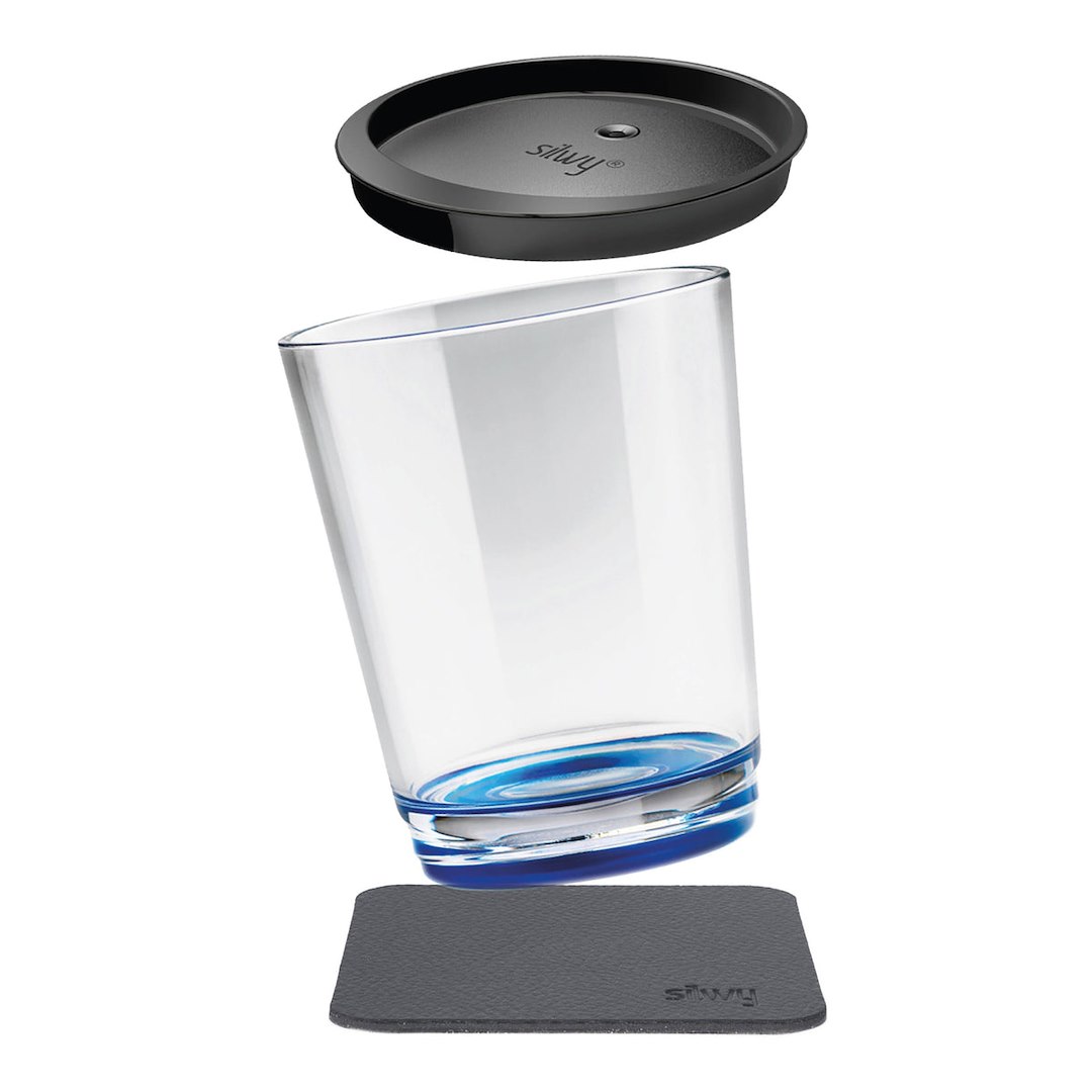 Silwy Drinkware S025-1503-1 Magnetic Drinking Cup 8.5oz Lui Blue