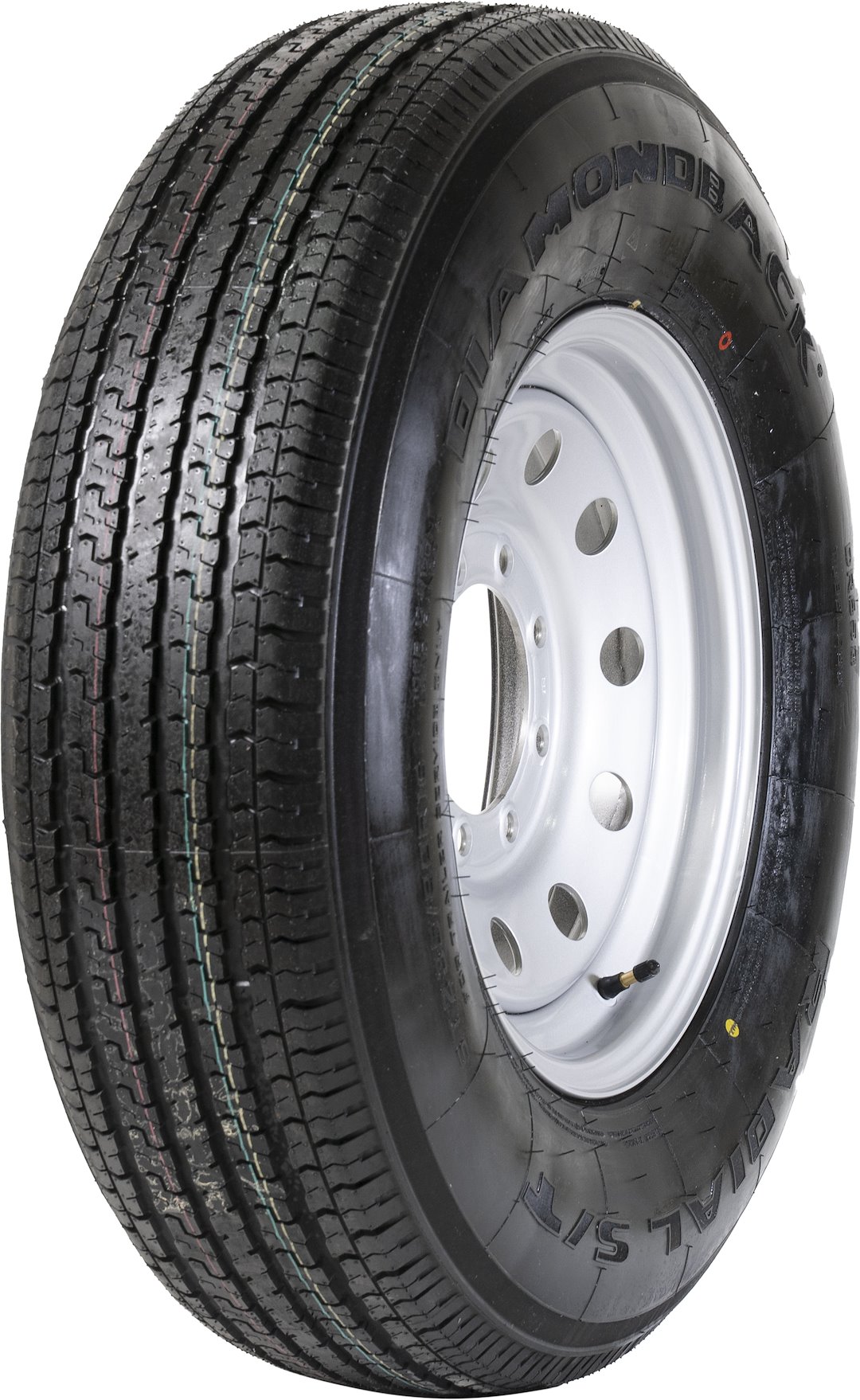 Taskmaster ADB16R8SMM ST235/80R16 Trailer Tire and Wheel Assembly 8-Lug Silver Modular