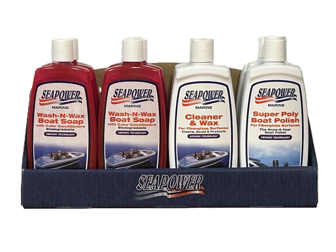 T.R. Industries SPKIT-16 SeaPower Marine Cleaning Products Counter Display Kit