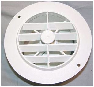 D & W Sales Eng. 3940WH 4-Inch Round Heat Vent Without Damper - White