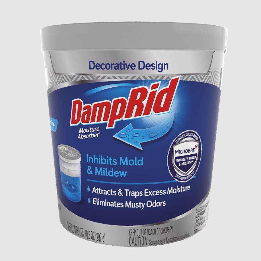WM Barr & Company FG01FFESB DampRid Fragrance-Free Moisture Absorber 10.5 oz Refillable Tub