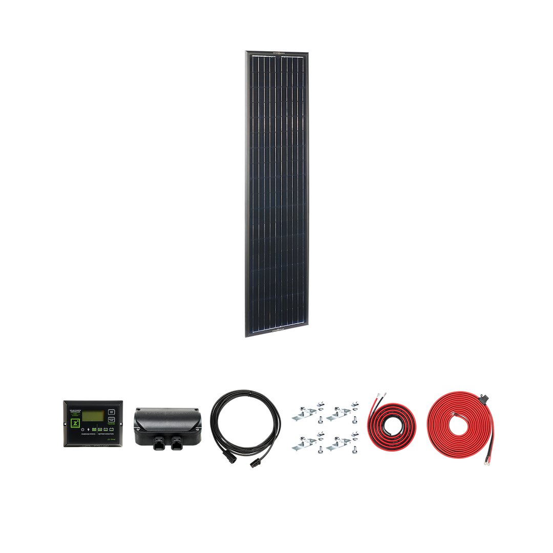Zamp Solar KIT1034 Obsidian 90W Deluxe Solar Panel Kit with Charge Controller