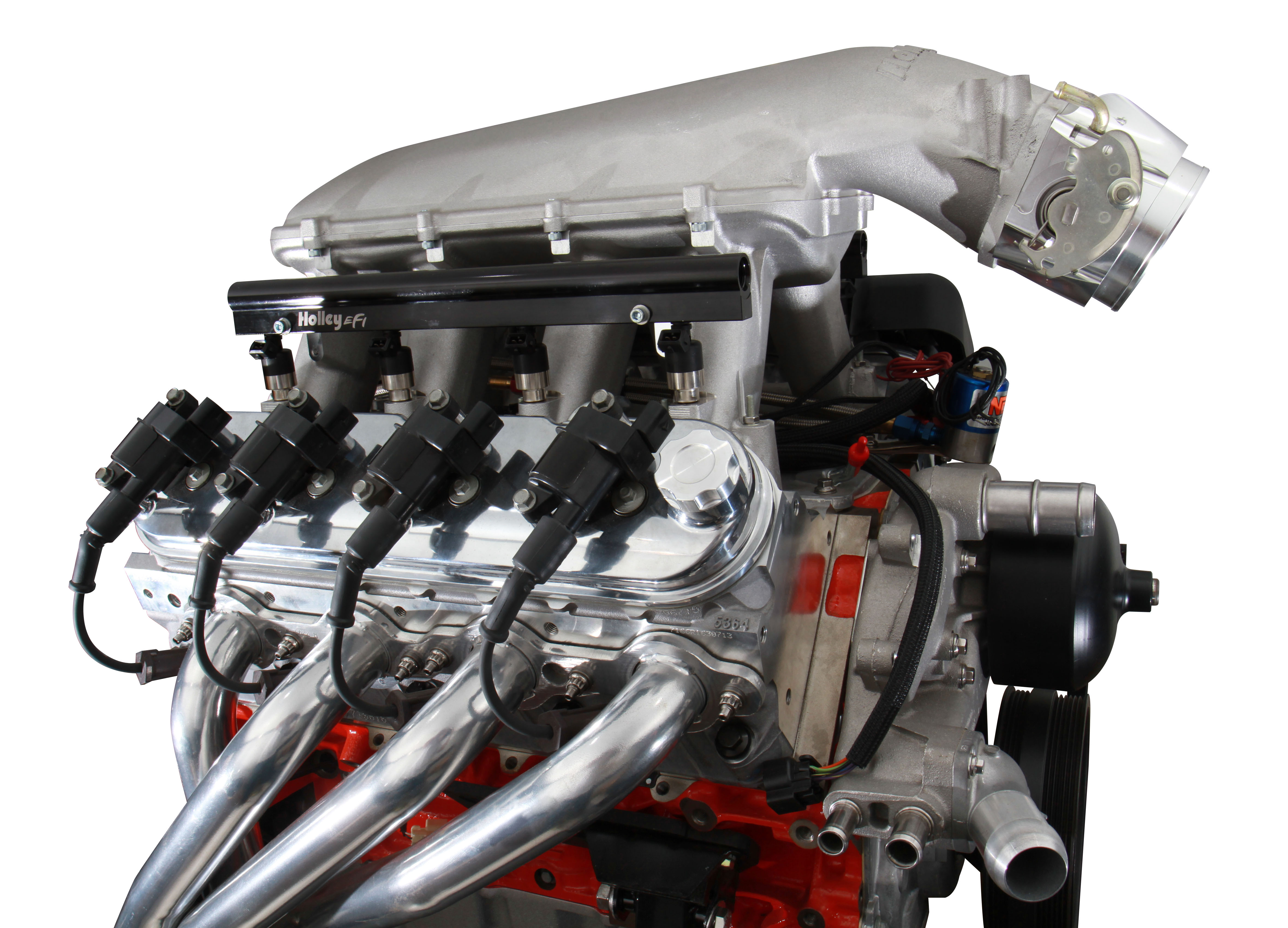 Picture of Holley 24188 LS Valve Covers Natural Cast Finish with Coil Mounts