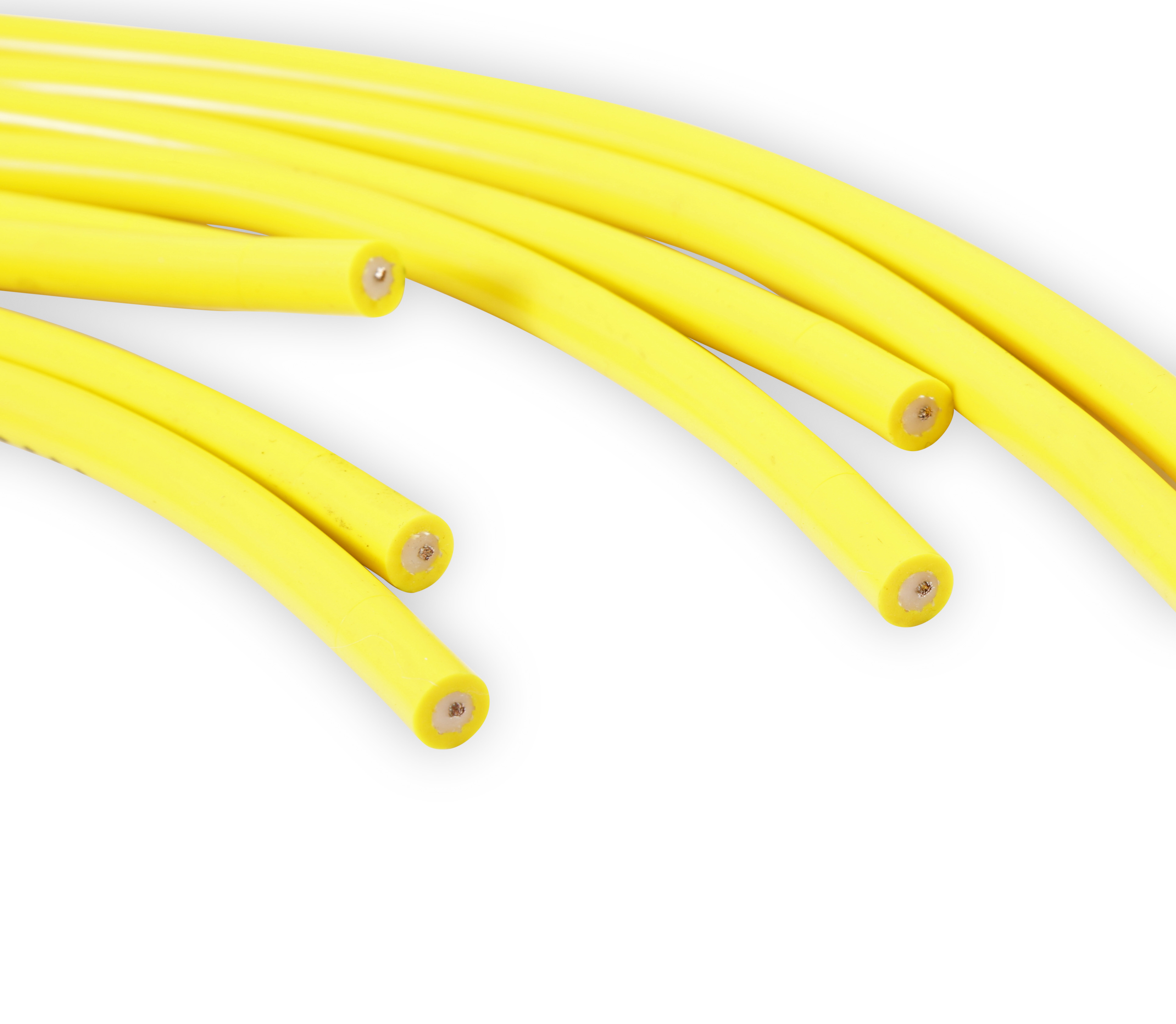 Picture of Accel 4038 8mm Spark Plug Wire Set Yellow with Orange Boots