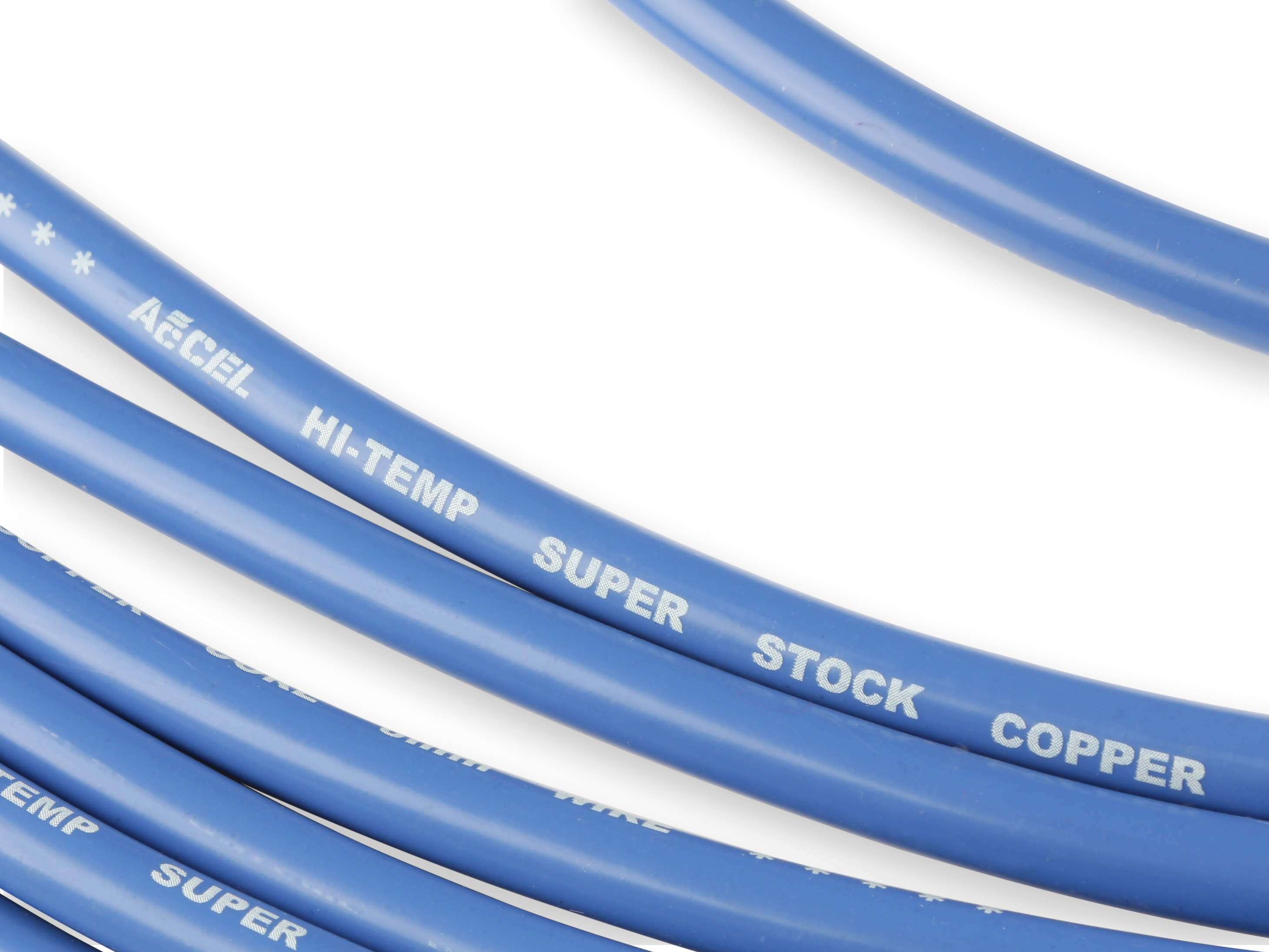 Picture of Accel 4039B Super Stock 8mm Spark Plug Wire Set - 90 Degree Boots - Blue