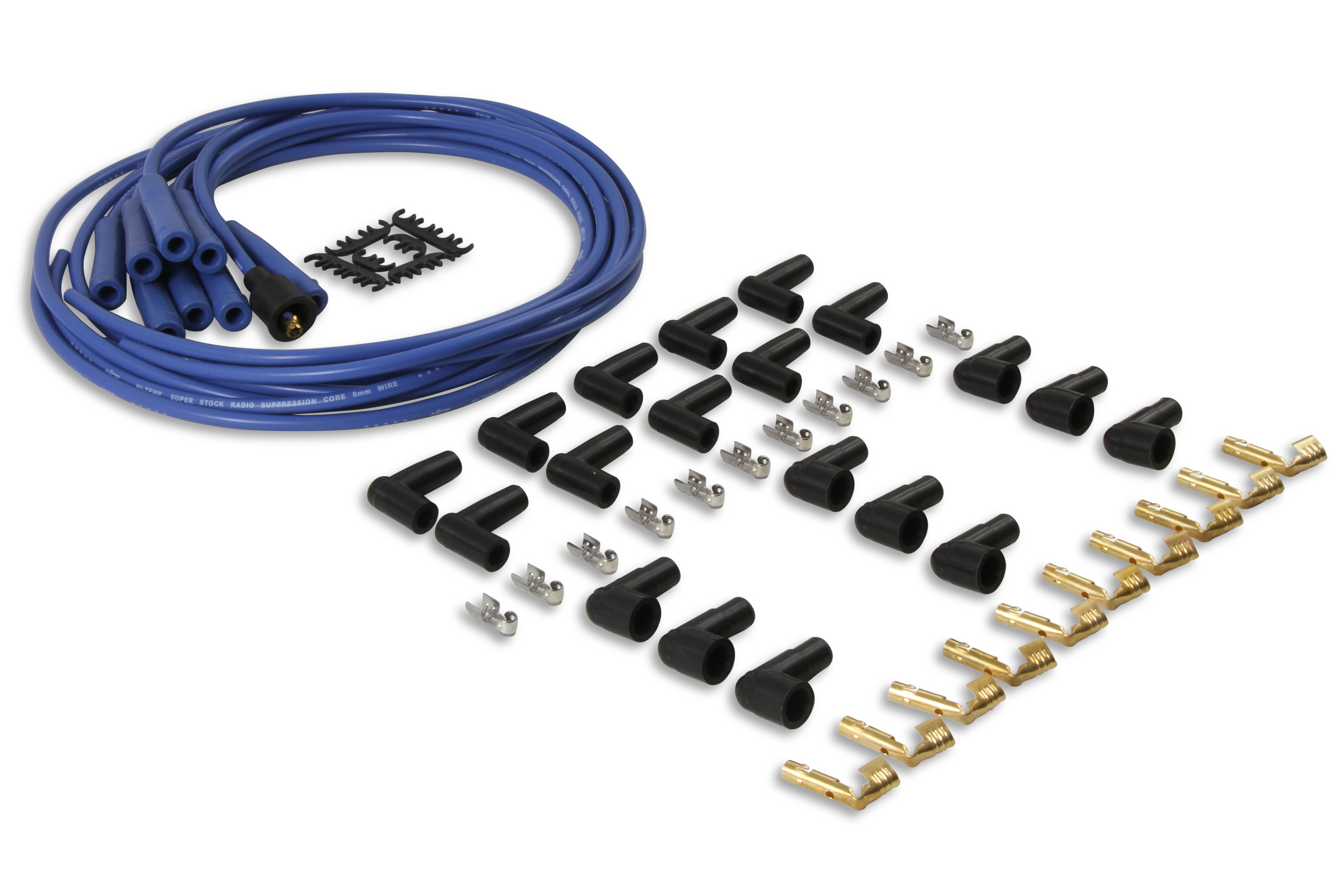 Picture of Accel 4040B 8mm Spark Plug Wire Set Blue Silicone High Performance