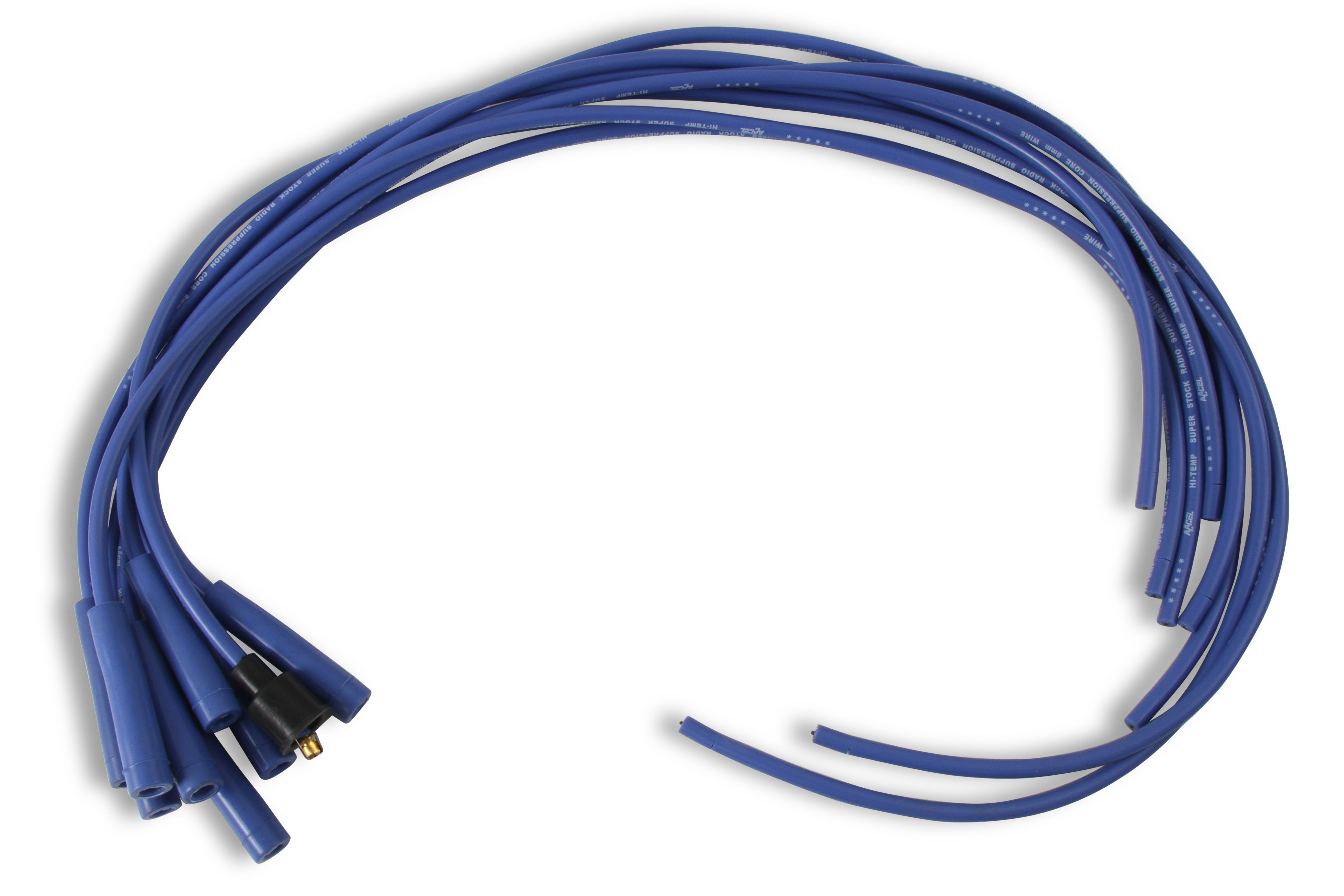 Picture of Accel 4040B 8mm Spark Plug Wire Set Blue Silicone High Performance
