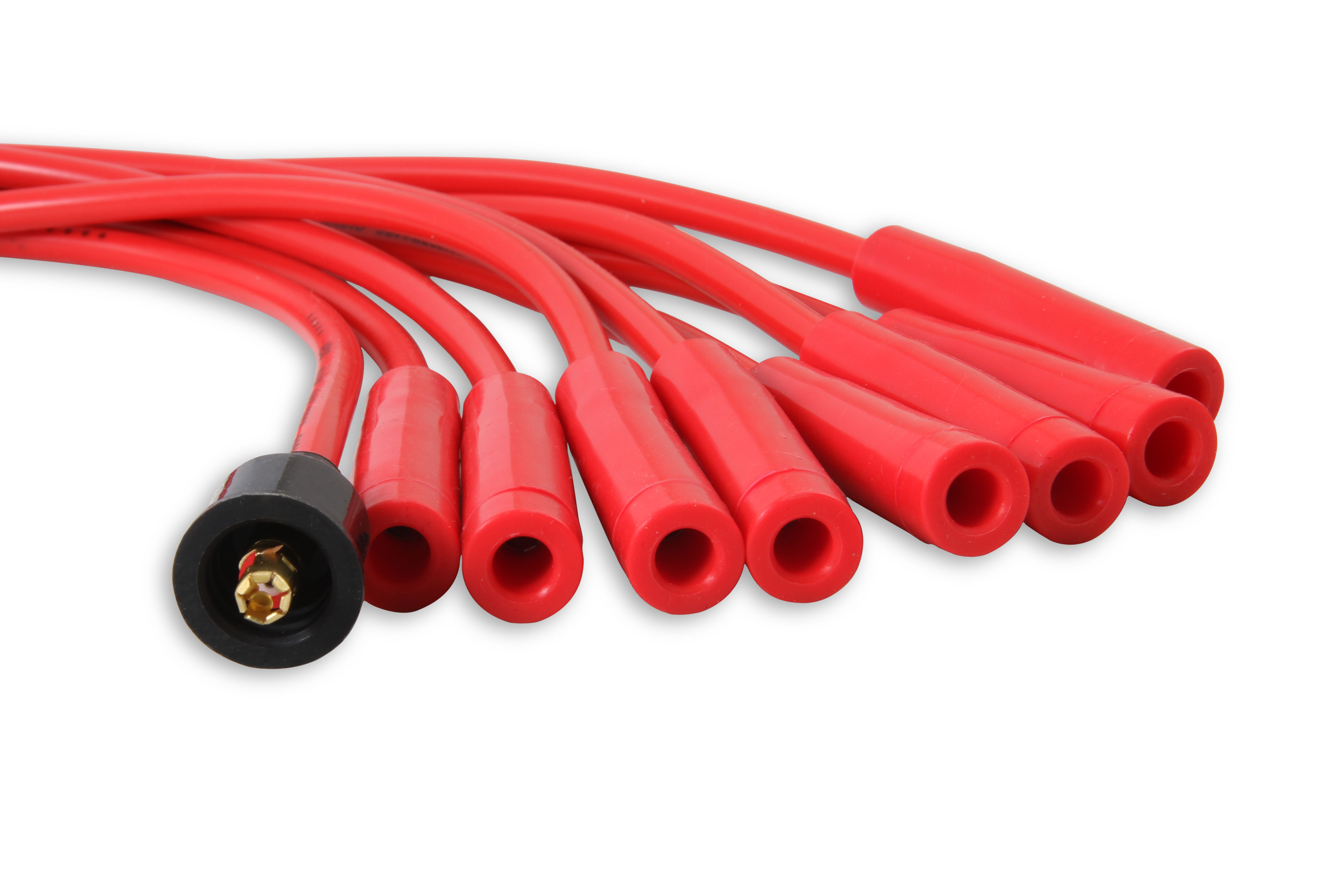 Picture of Accel 4040R 8mm Spark Plug Wire Set Red Silicone with Straight Boots