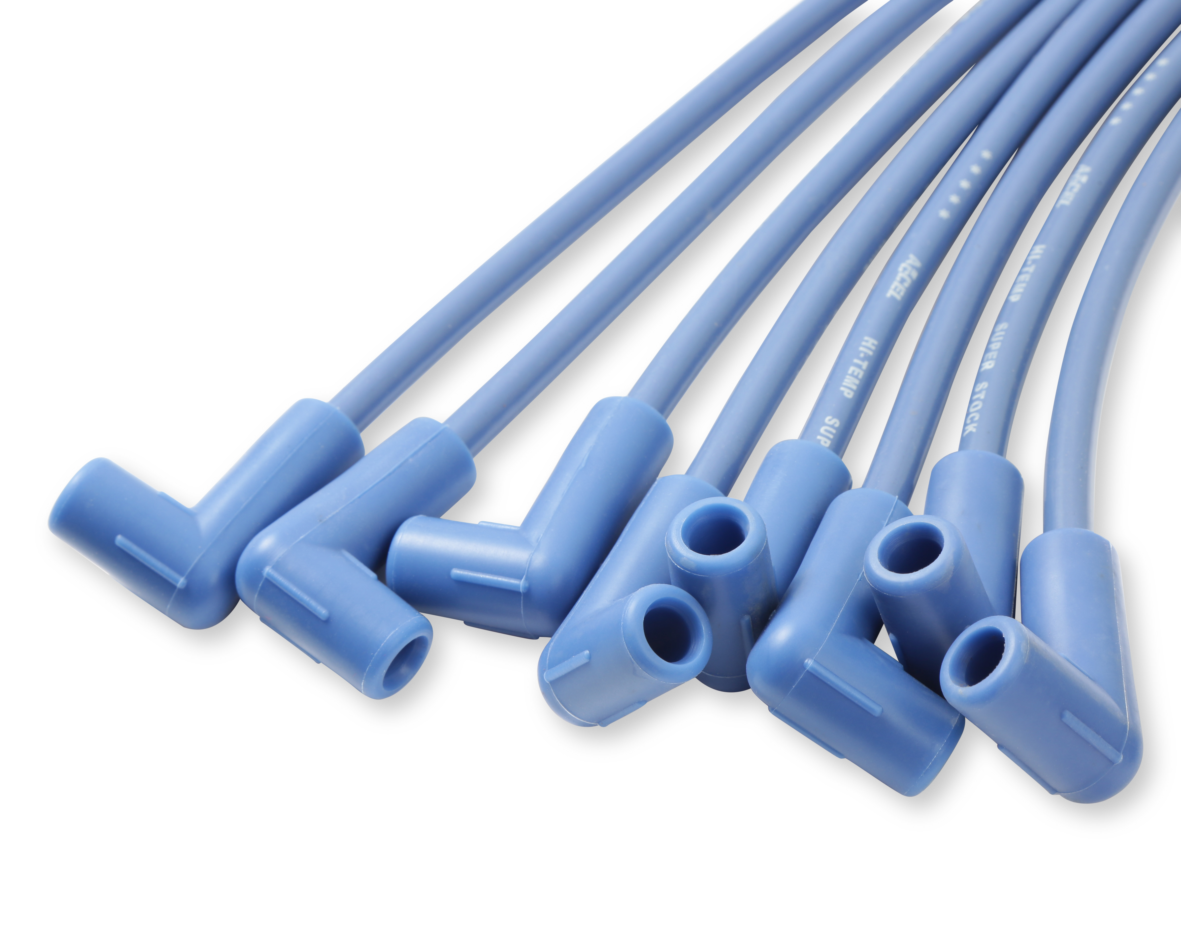 Picture of Accel 4041B 8mm Spark Plug Wire Set Blue with 90 Degree Boots