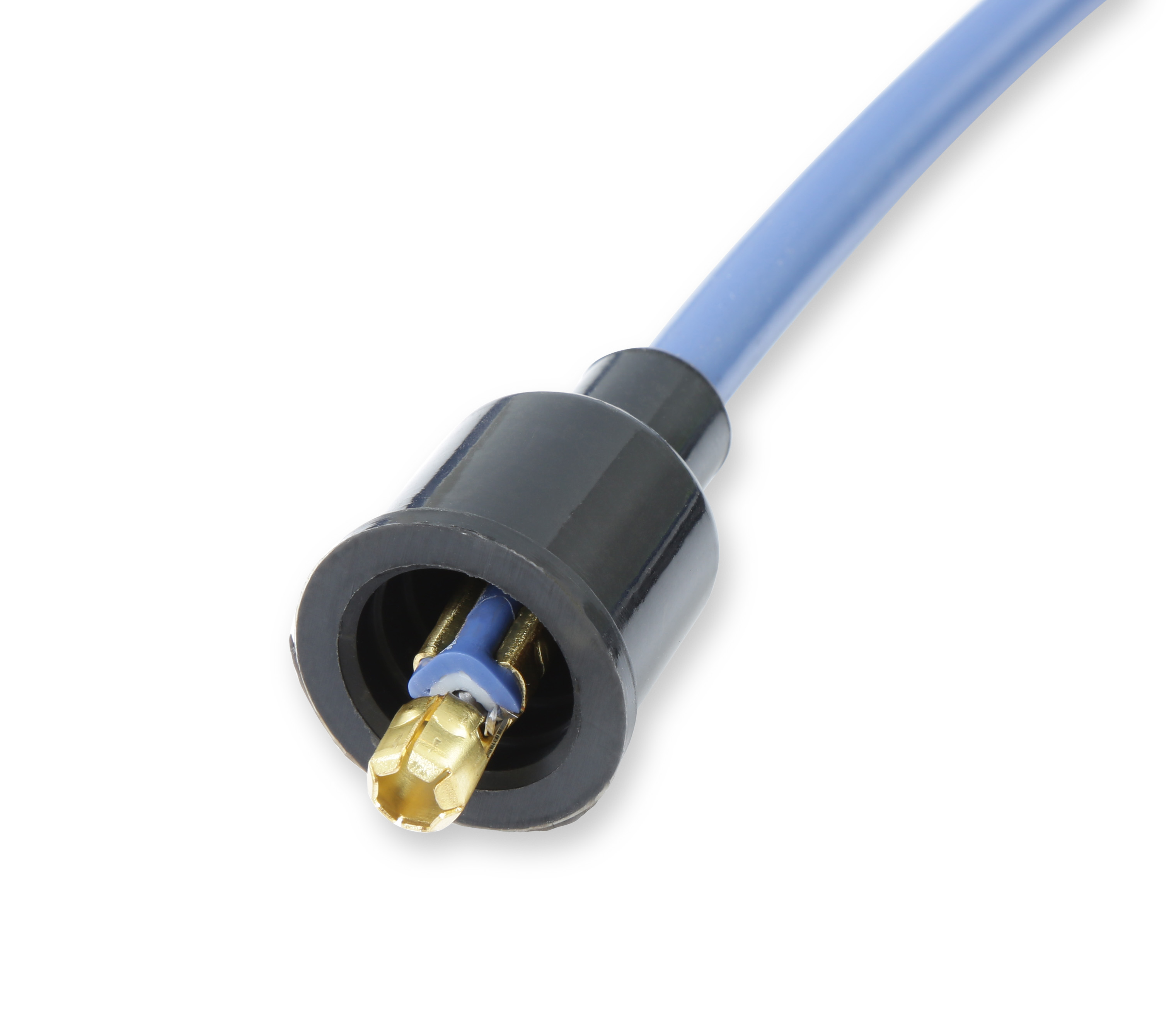 Picture of Accel 4041B 8mm Spark Plug Wire Set Blue with 90 Degree Boots