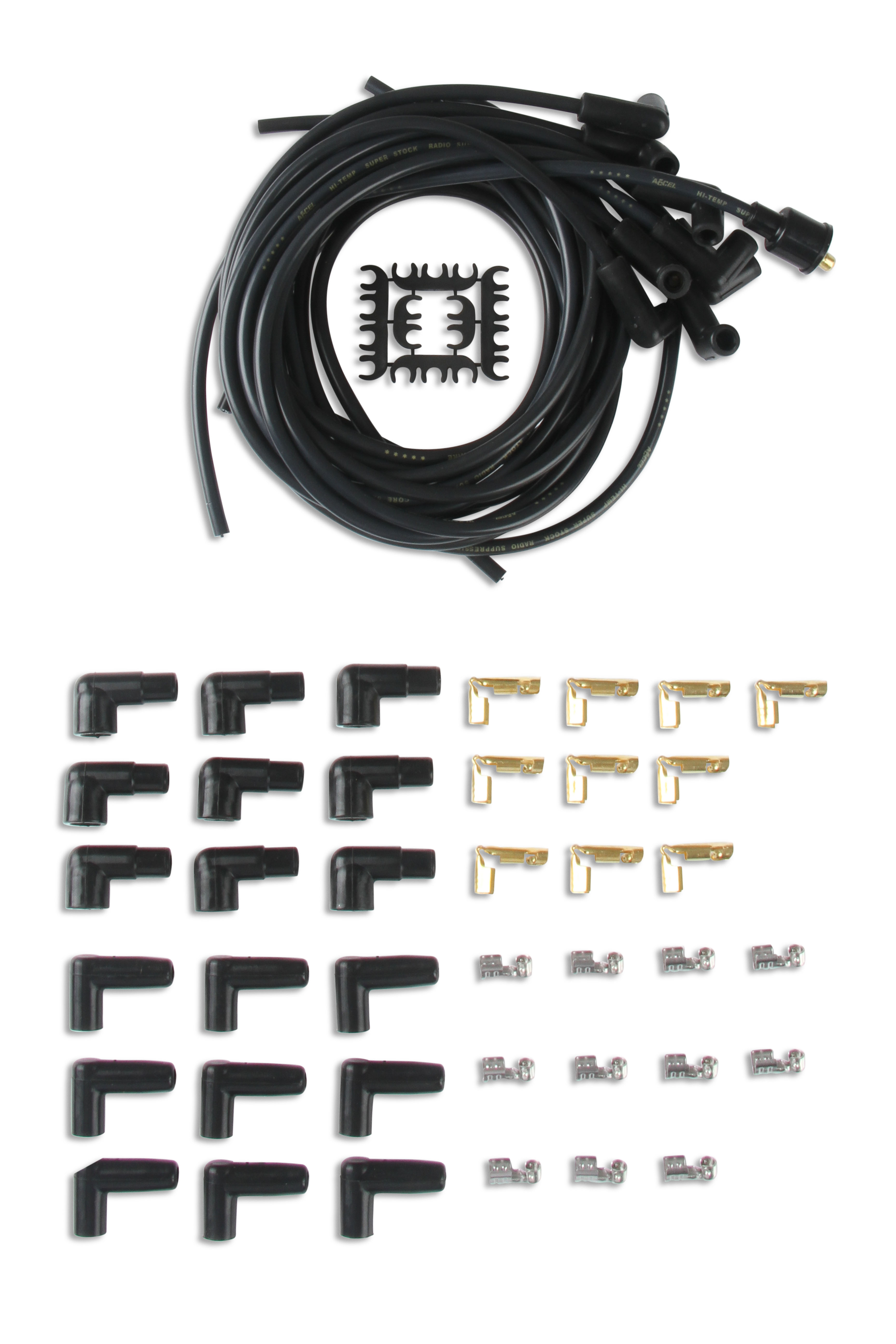 Picture of Accel 4041K 8mm Spark Plug Wire Set with 90 Degree Boots