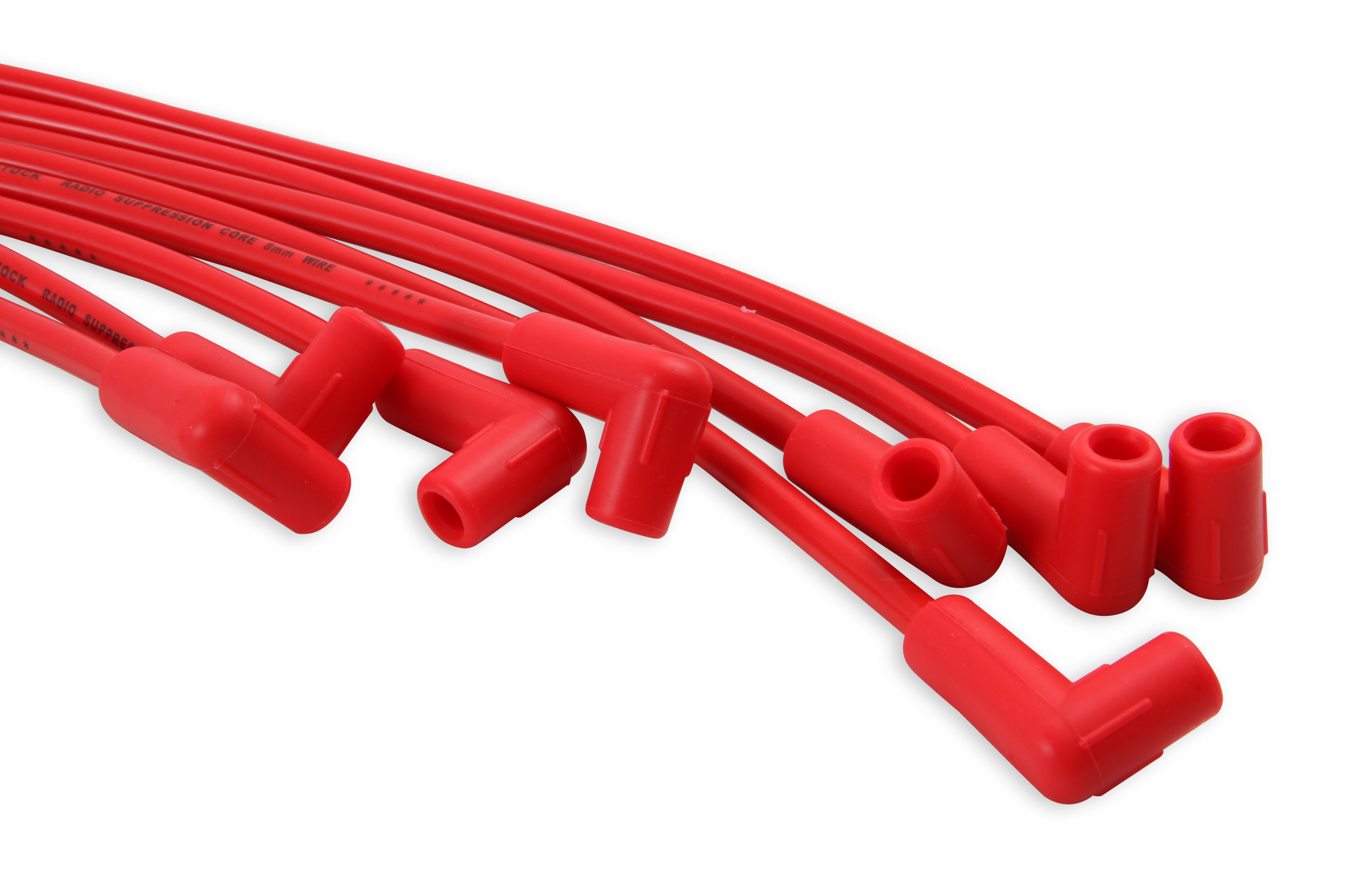 Picture of Accel 4041R 8mm Super Stock Spark Plug Wire Set - Universal Graphite Core with 90° Boots