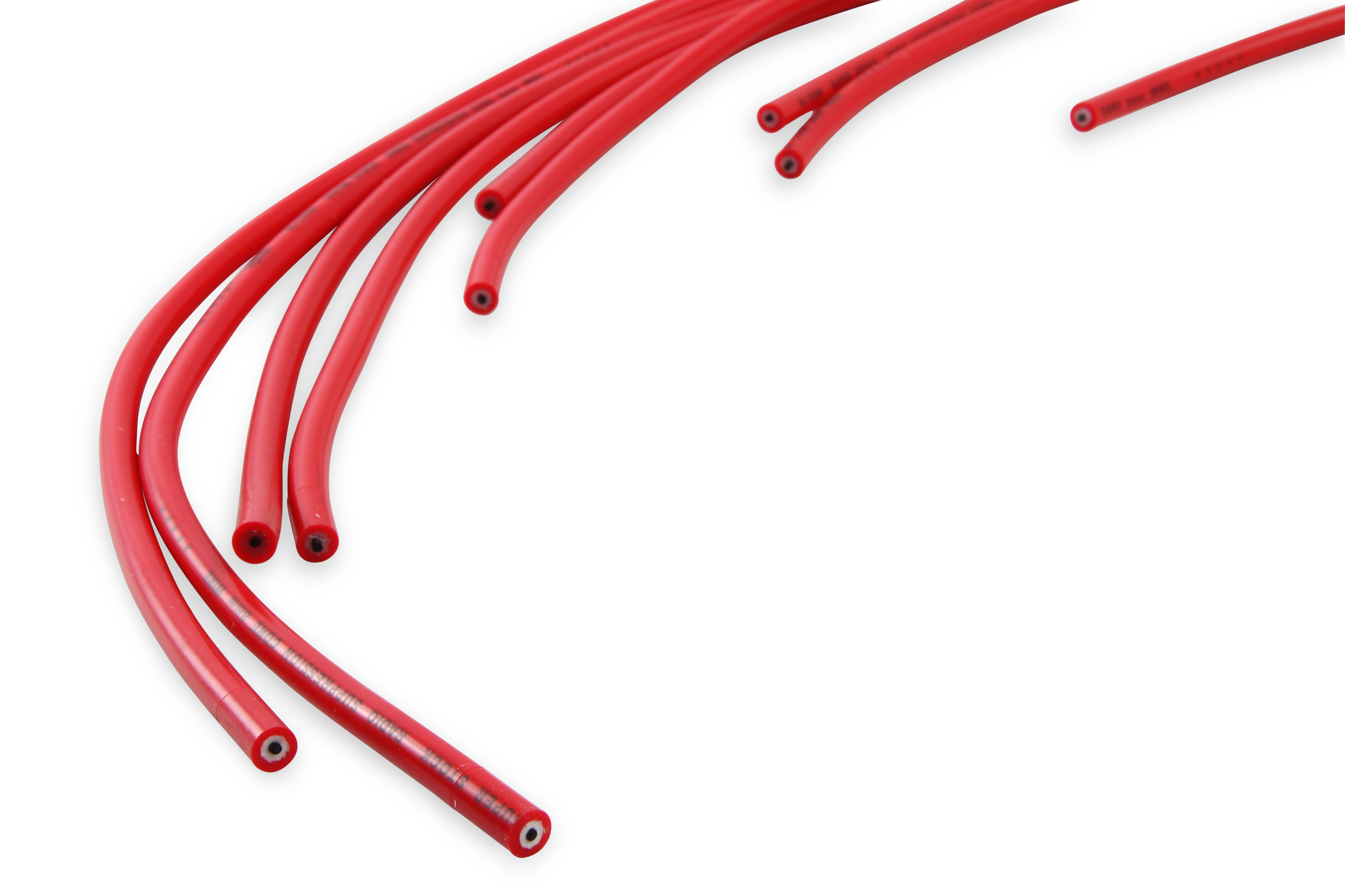 Picture of Accel 4041R 8mm Super Stock Spark Plug Wire Set - Universal Graphite Core with 90° Boots
