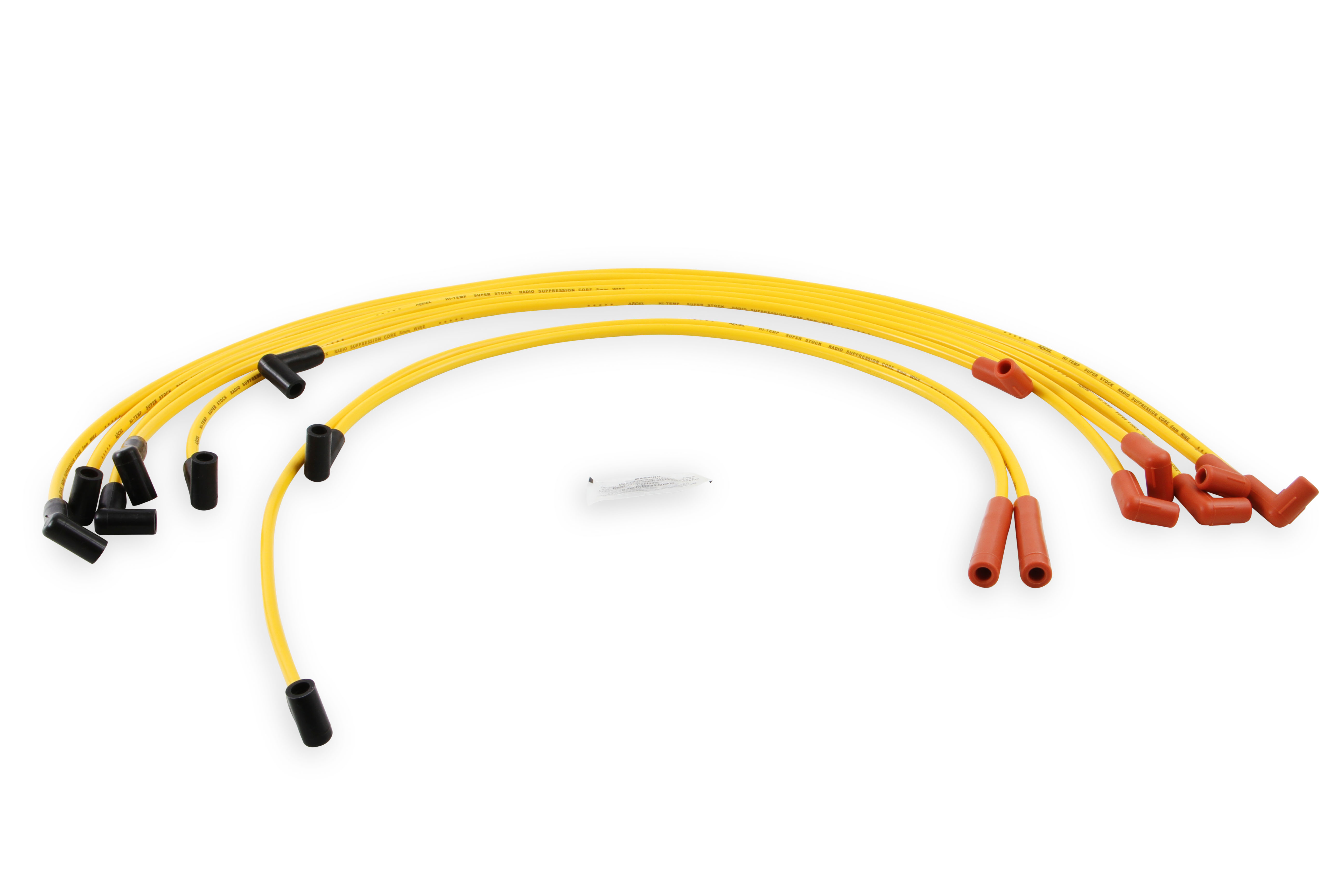 Picture of Accel 4049 Super Stock 8mm Spark Plug Wire Set Yellow HEI Boots