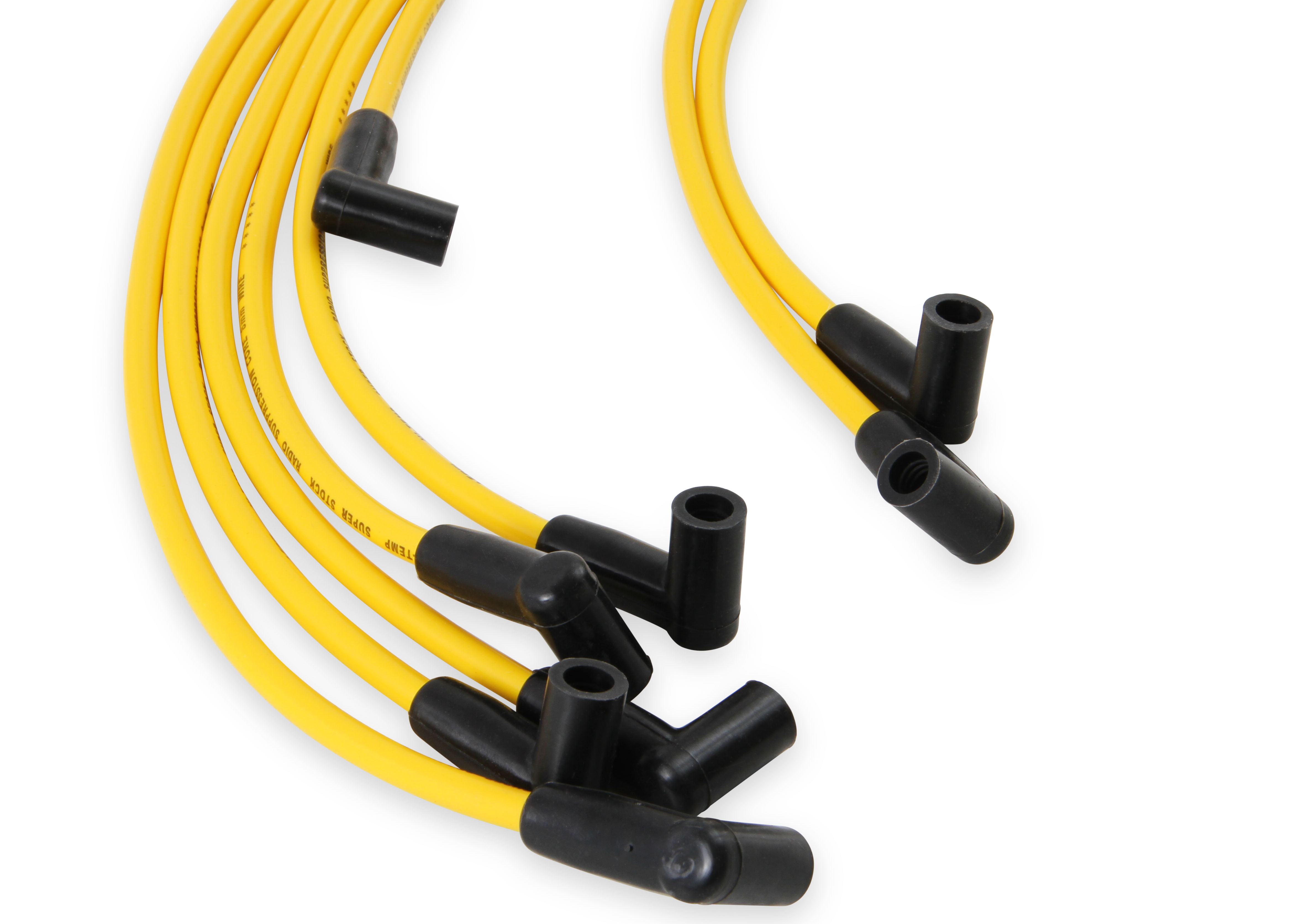 Picture of Accel 4049 Super Stock 8mm Spark Plug Wire Set Yellow HEI Boots