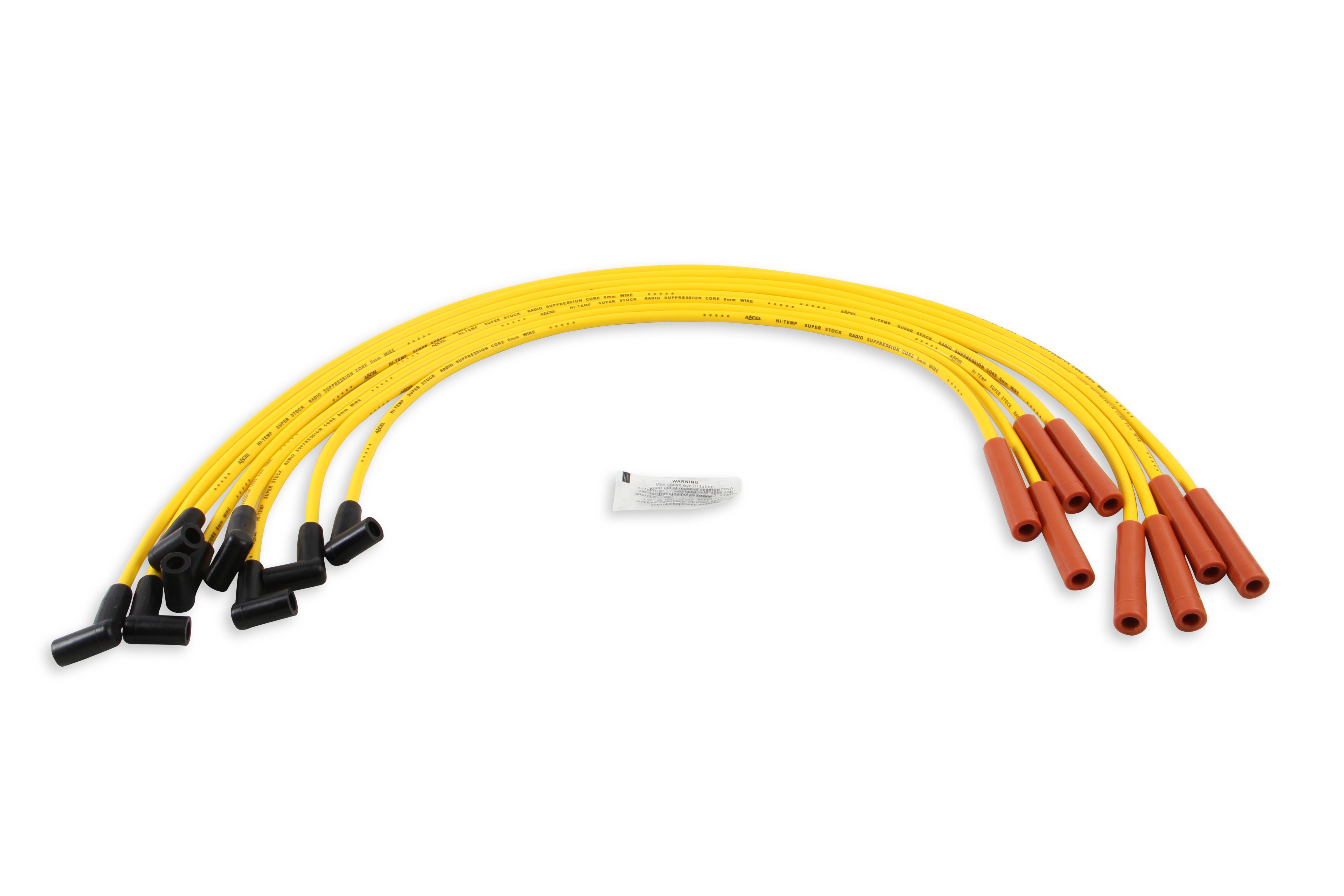 Picture of Accel 4071 Super Stock 8mm Spark Plug Wire Set - Graphite Core - Chevy GMC 454