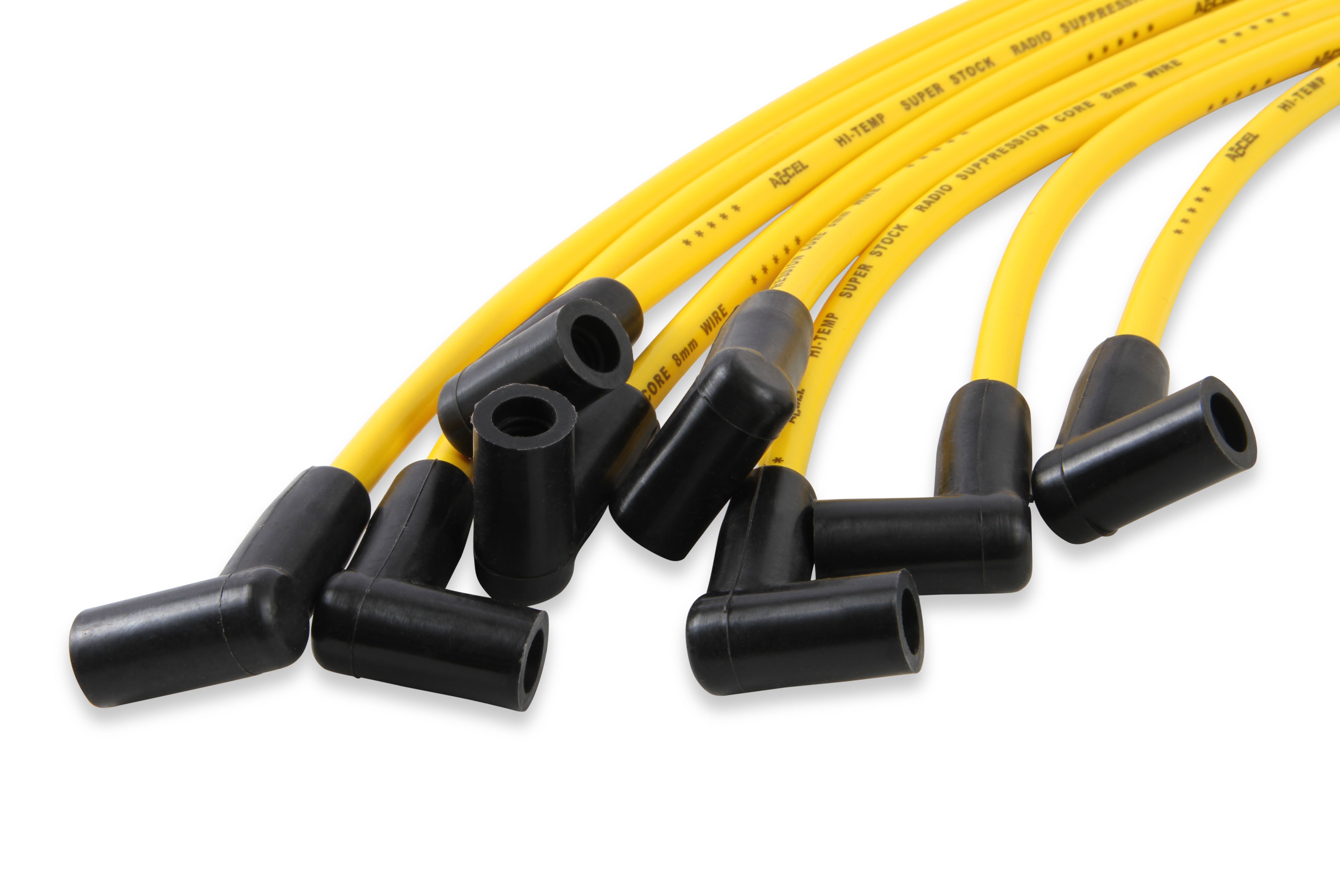 Picture of Accel 4071 Super Stock 8mm Spark Plug Wire Set - Graphite Core - Chevy GMC 454