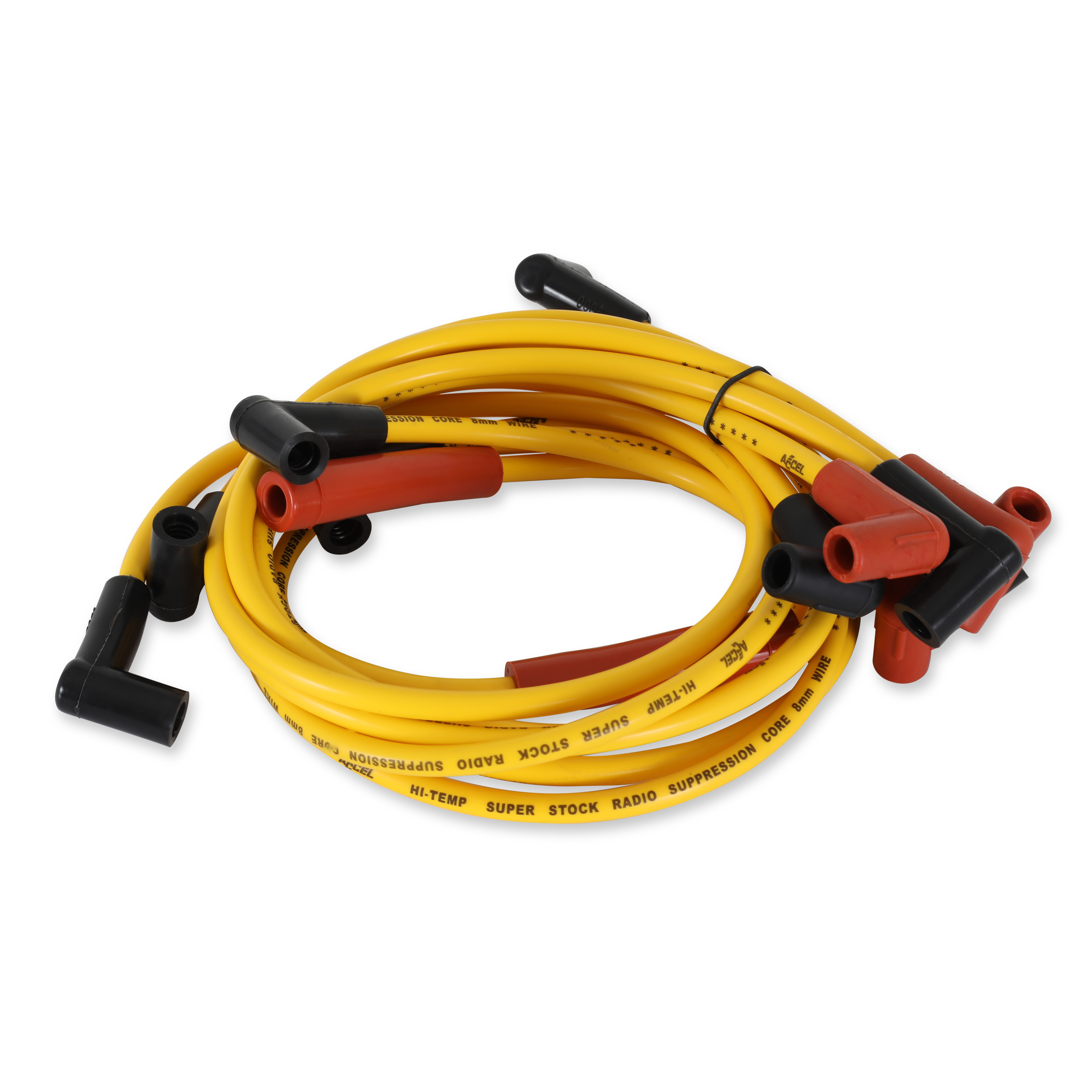 Picture of Accel 4093 Super Stock 8mm Spark Plug Wire Set for Chevy GMC Olds 4.3L V6 Yellow