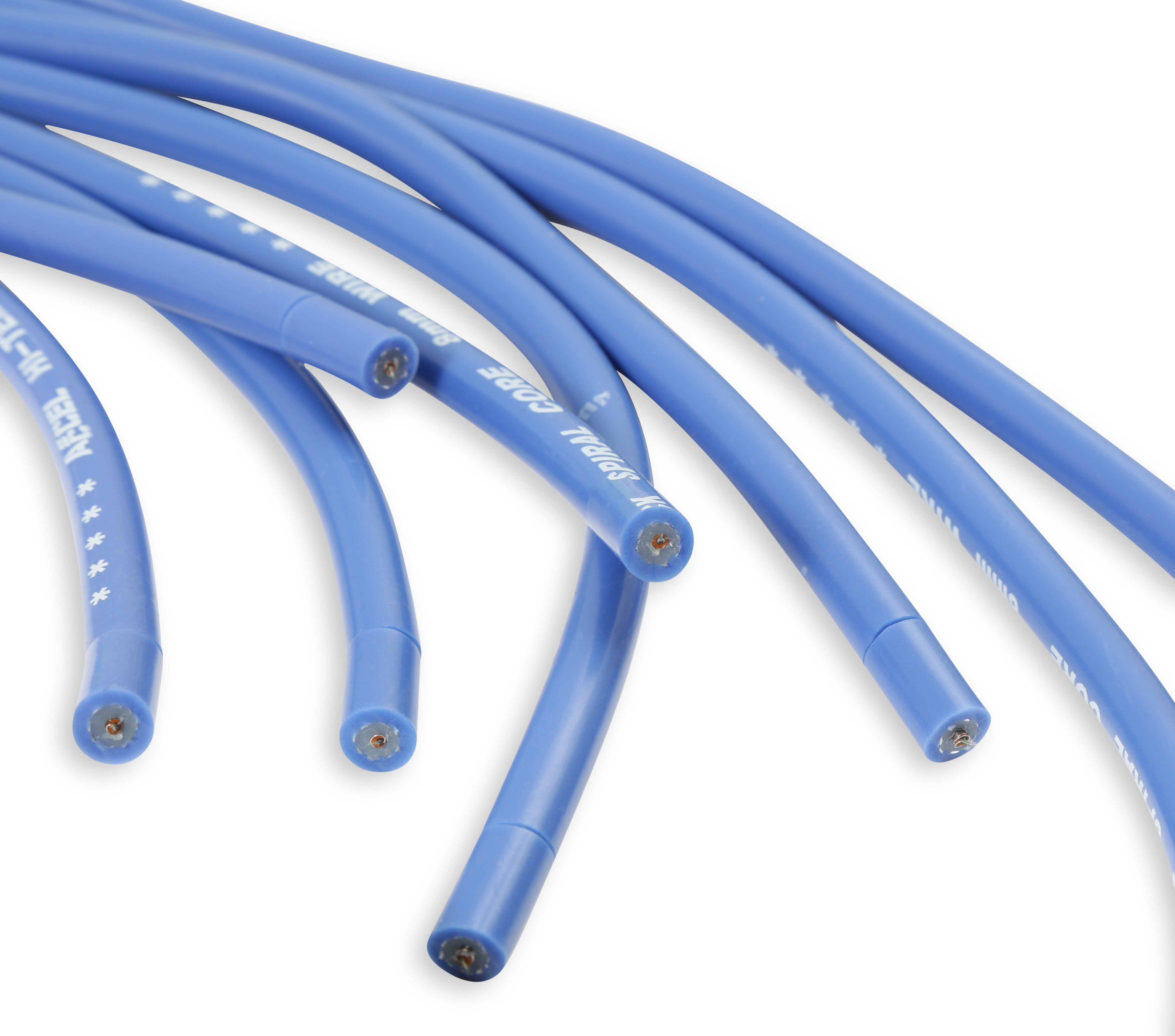 Picture of Accel 5040B 8mm Universal Spark Plug Wire Set Blue with Straight Boots