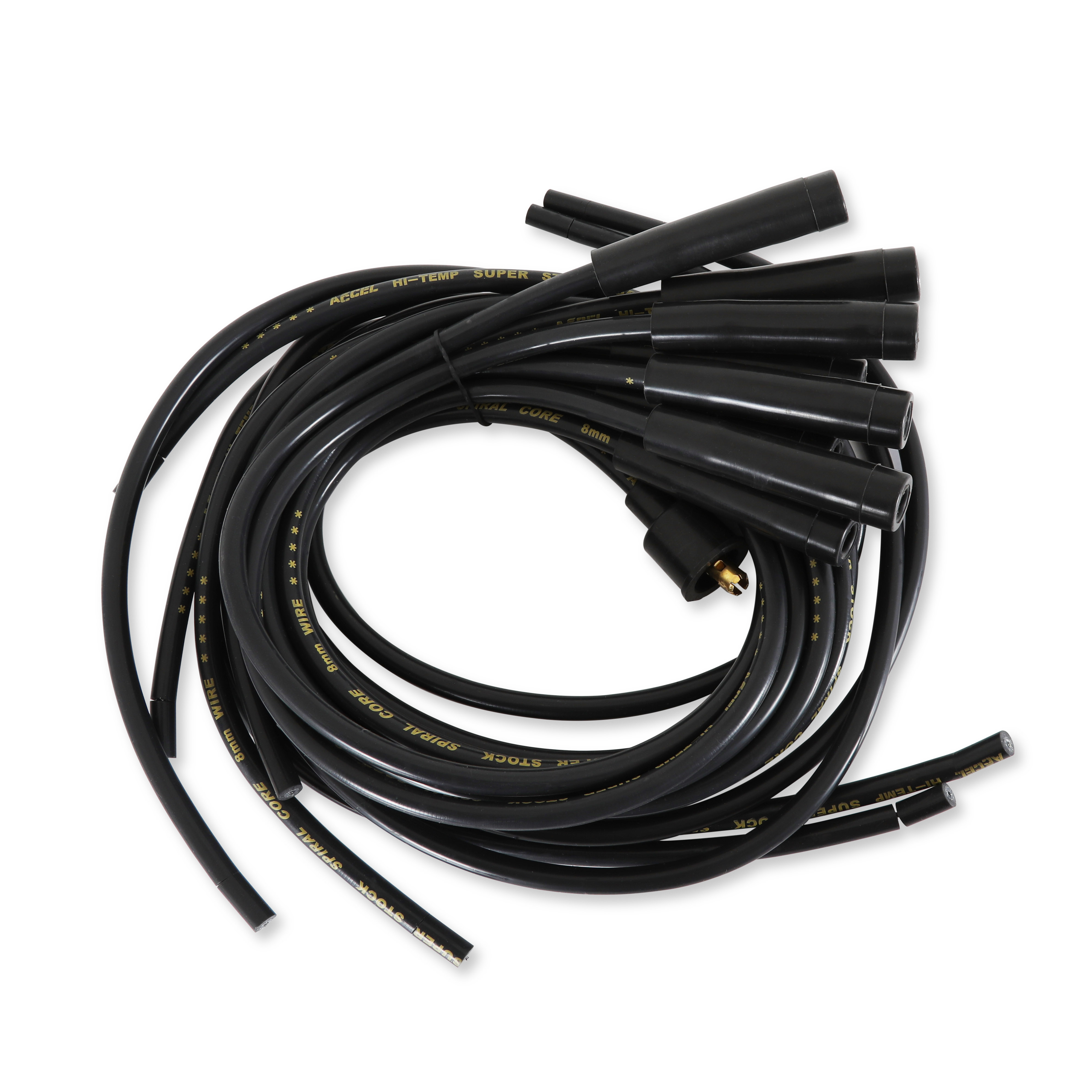 Picture of Accel 5040K 8mm Universal Spark Plug Wire Set Black